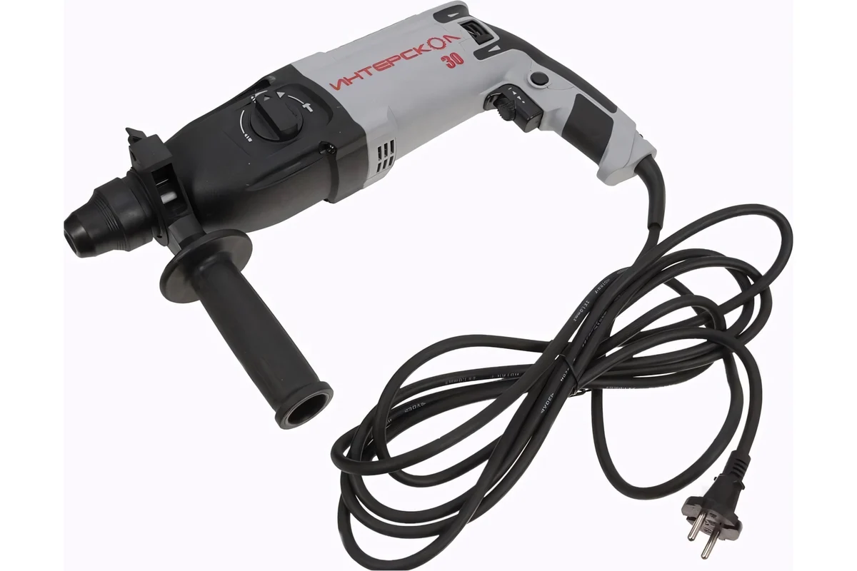 П-30/900ЭР ИНТЕРСКОЛ  Эл.перфоратор  900Вт, SDS+. 3х режимный,  3,3Дж, максим.диам.сверления 30мм 