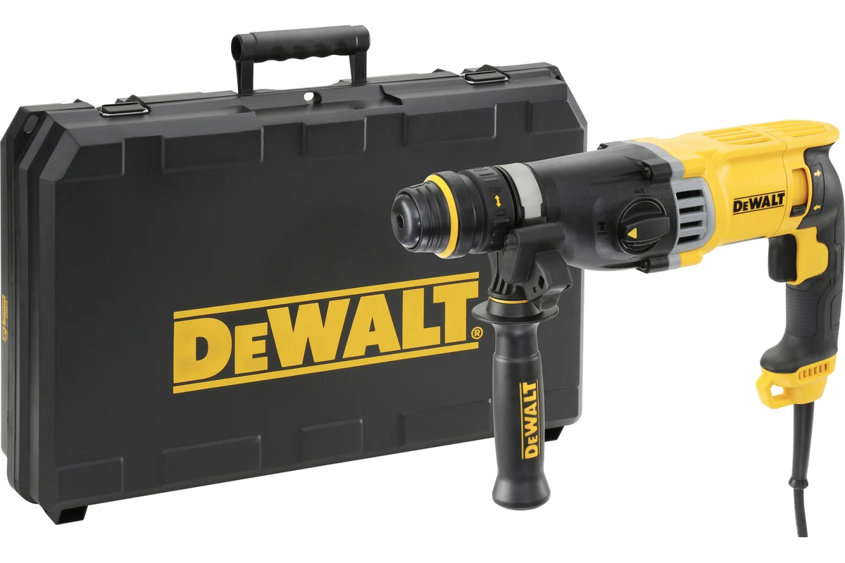 Перфоратор D 25144К  DeWalt,  900Вт, SDS+, 3,2Дж 3х-реж, БЗП, AVС, кейс