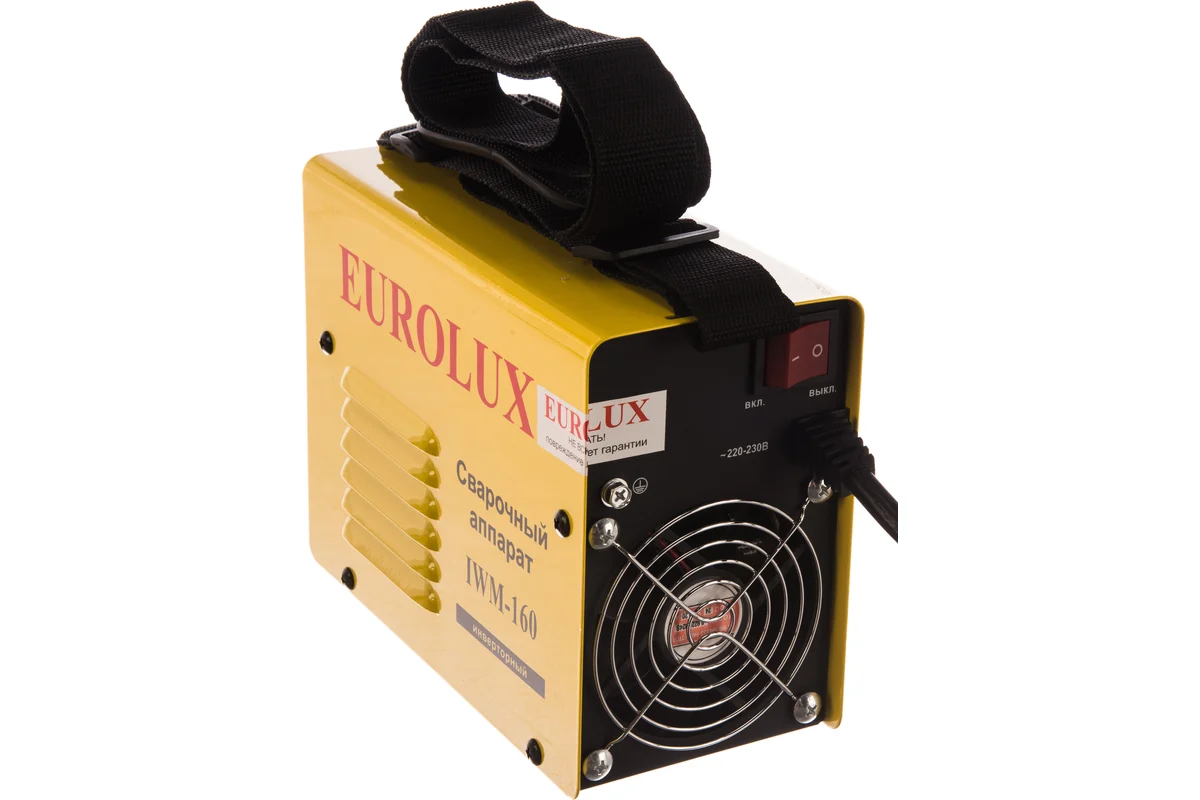 Eurolux IWM 160 Сварочный аппарат инверторный, 220В, 22А, электрод до 4мм, 