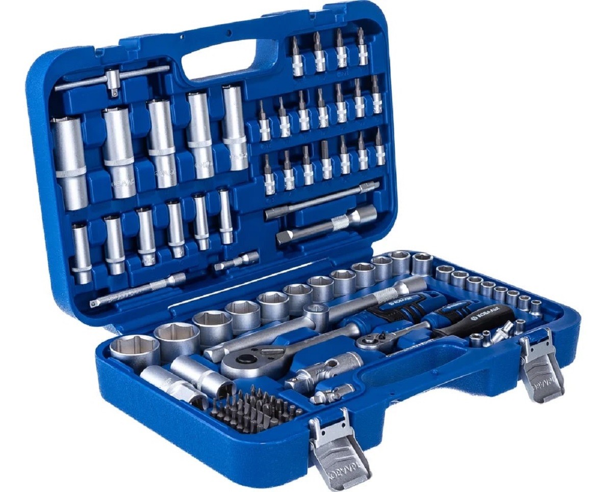 Набор инструмента универсальный КОБАЛЬТ 1/4" и 1/2" (100 предметов) кейс