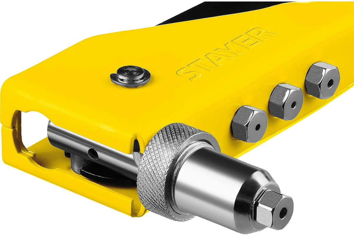 Заклепочник 2-х позиционный перестав.головка //STAYER