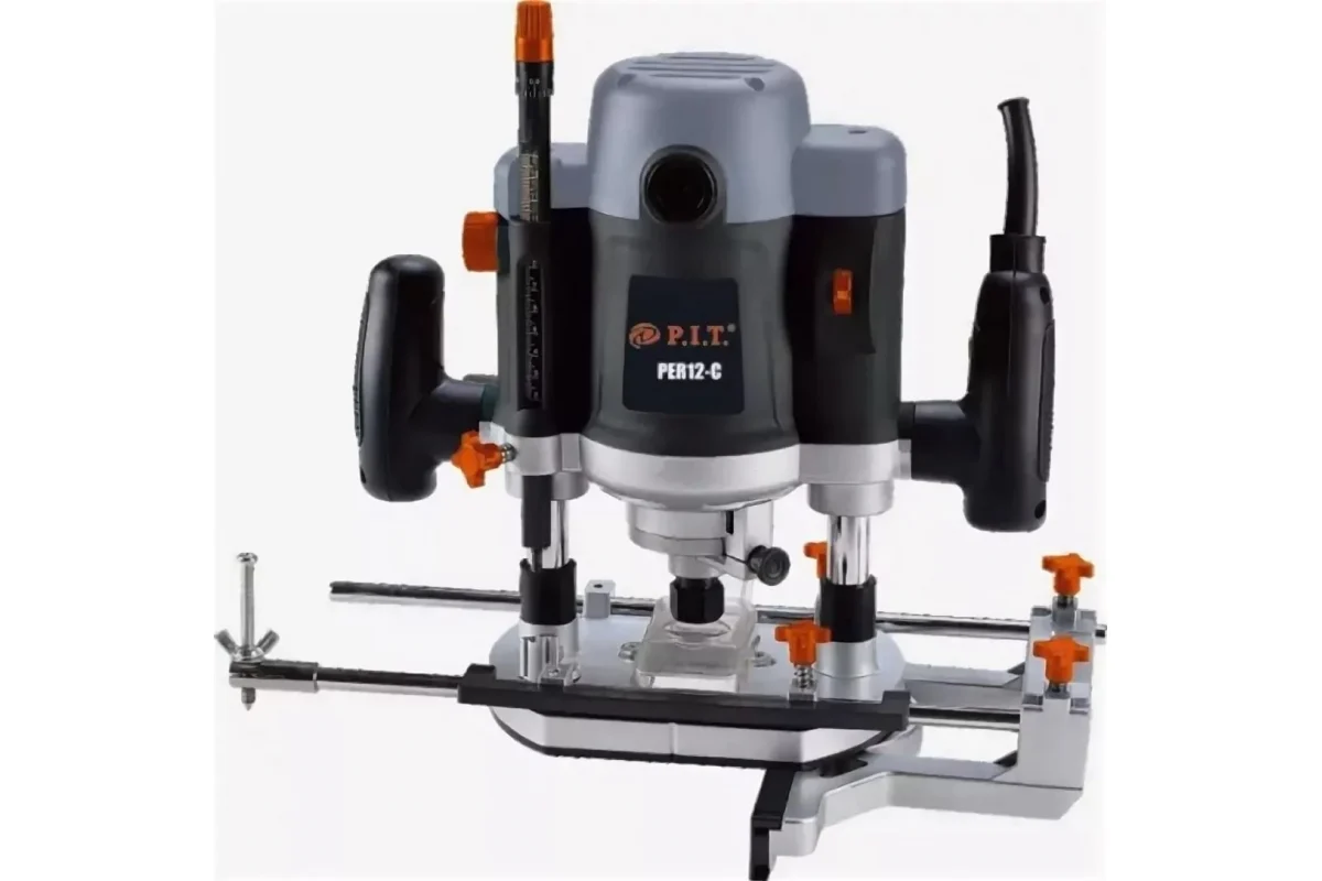 Фрезер погружной электрич. P.I.T. PER12-C МАСТЕР (2100Вт, 6000-22000об/мин, ход 55мм, цанги 8/12мм)