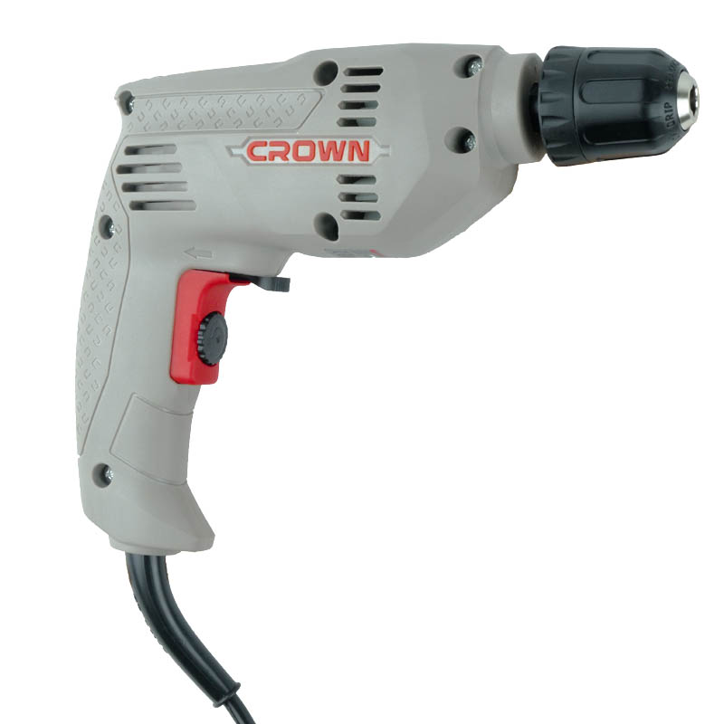 Дрель безударная CROWN CT10125C, 300Вт, 0-3800об/мин