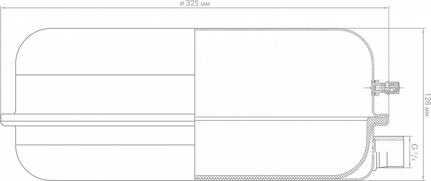 Бак расширительный 8 F //Джилекс