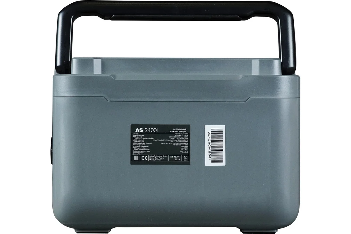 Портативная электростанция FUBAG AS 2400i. 1,2/2,4кВт, 230В