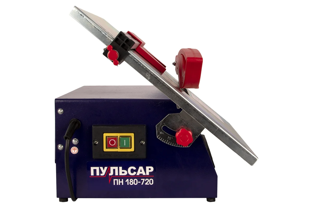Эл. плиткорез ПУЛЬСАР ПН 180-720 720Вт, 180х22,2мм стол 385-395мм,проп 34мм,10кг