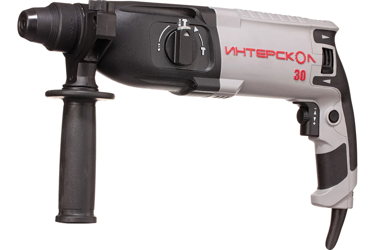П-30/900ЭР ИНТЕРСКОЛ  Эл.перфоратор  900Вт, SDS+. 3х режимный,  3,3Дж, максим.диам.сверления 30мм 