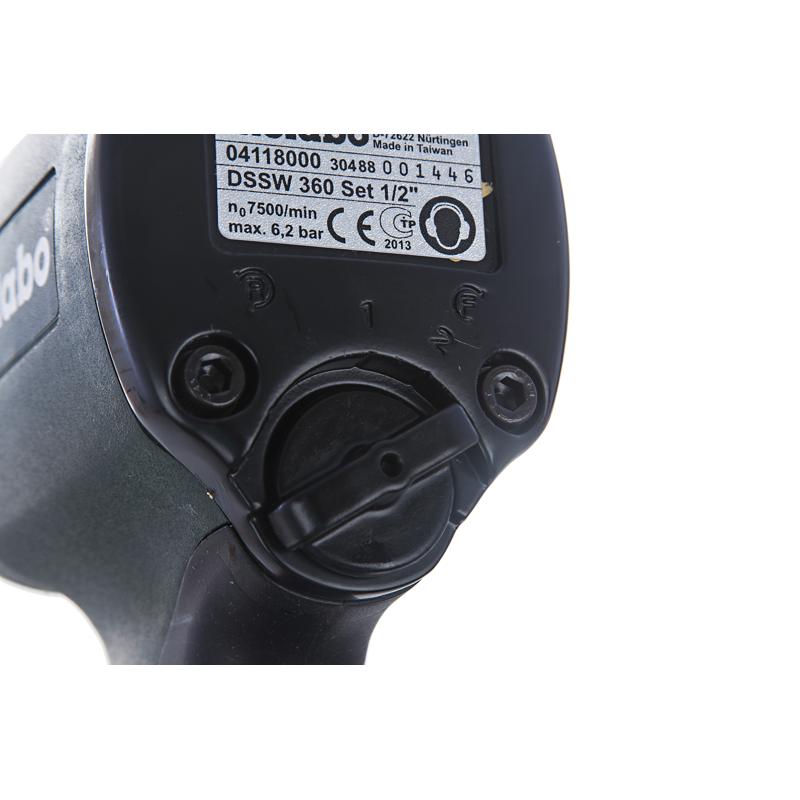 Metabo Пневмогайковерт DSSW 360 Set, 1/2", , кейс, набор головоr
