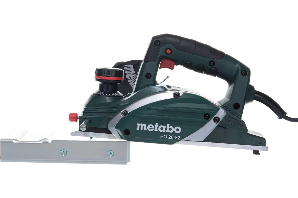METABO Рубанок HO 26-82, 620Вт, ножи 82мм, гл. строг. 0-3мм, 17000об/мин., кор.