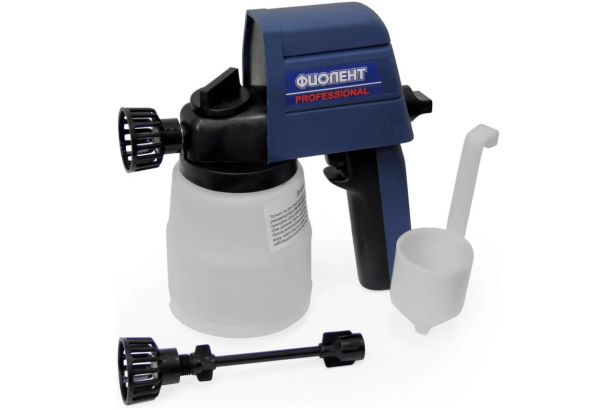 ФИОЛЕНТ КР1-260  Краскораспылитель эл., 60 Вт, 260 г/мин,  160 бар, бачок 0,7 л, 1,2 кг