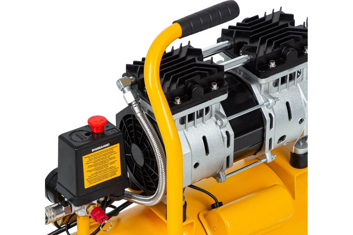 Безмасляный компрессор DLS650/10 650 Вт, 120 л/мин, ресивер 10 л // DENZEL