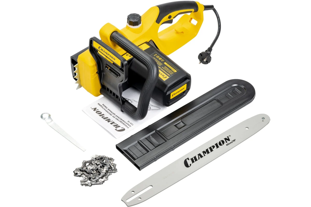 Электропила CHAMPION 125-16" 3/8-1,3-56 (2,5кВт 5кг)