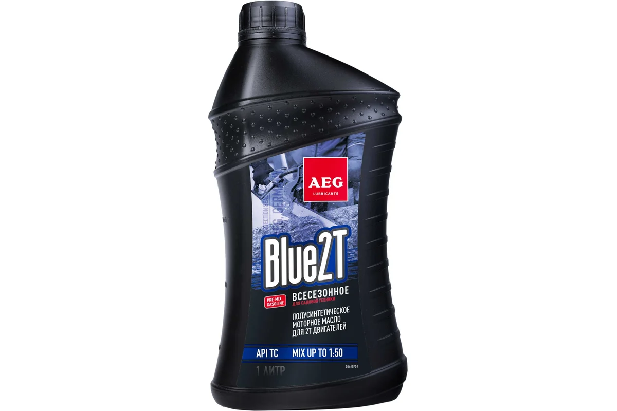 AEG Semi Synthetic 2T Motor Oil API TC Масло 2Т п/с 1л (30615)