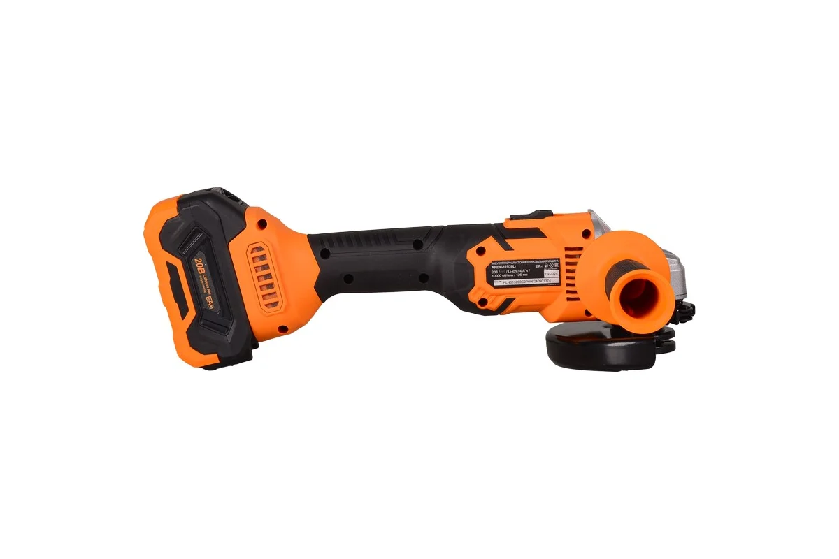 Углошлифовальная машина аккумуляторная АУШМ-125/20Li (в комплекте 1 АКБ и ЗУ) ЕА+ в кейсе Вихрь