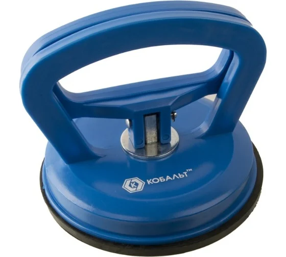Стеклодомкрат КОБАЛЬТ одинарный, пластиковый, подъём до 25 кг, диаметр присоски 118 мм, коробка 