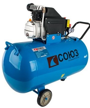Компрессор 100л СОЮЗ ВКС-94101 коак, 196 л/мин, 8б, 2,2кВт