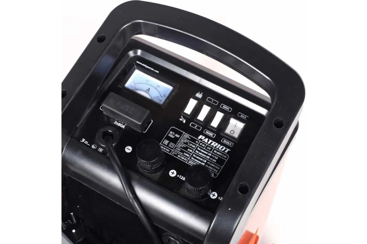 PATRIOT Пускозарядное устройство  BCT-400 Start, 220V, акк. 12-24В, min 65/max 700 А/ч 