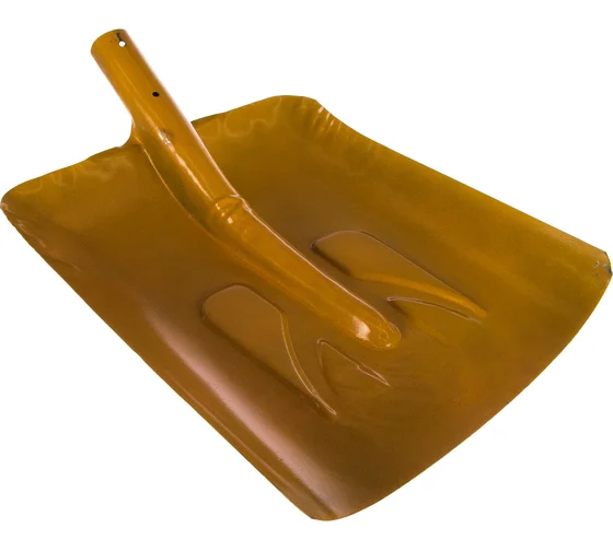 Лопата для уборки снега тротуарная стальная без черенка 340х385 мм