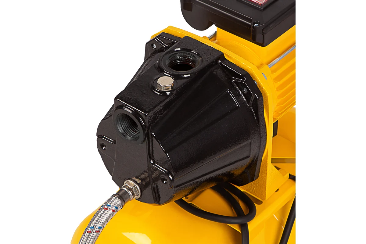 Насосная станция PS1100С, 1100 Вт, 4500 л/ч, ресивер 24 л, напор 46 м, чугун// Denzel