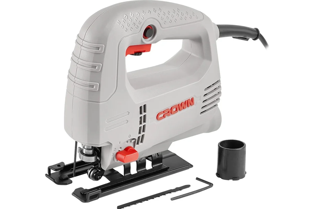 Лобзик CROWN CT15212, 550 Вт, 700-3000 об/мин, маятниковый ход, глубина пропила 65 мм