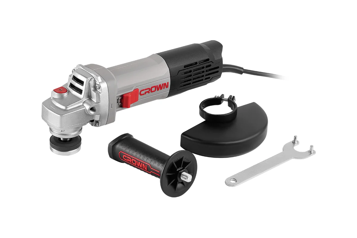 Угловая шлифовальная машина CROWN CT13571-125R 900Вт, 12000 об/мин, М14, 125мм, restart protection
