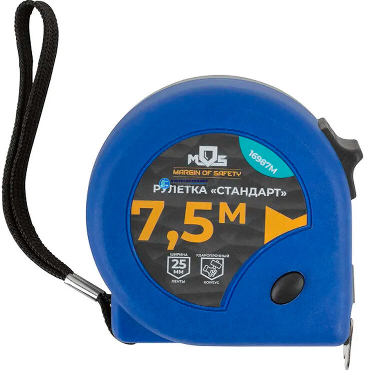 Рулетка "Стандарт" 7,5 м x 25 мм