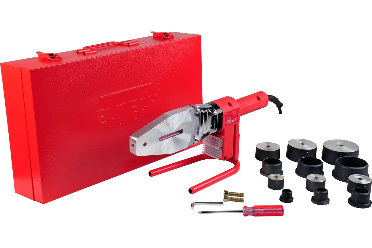 ELITECH СПТ 1500 Сварочн. аппарат д/пл.труб 1,5кВт,раб.t 50-300С,ф 20/25/32/40/50/63 мм E1704.005.00