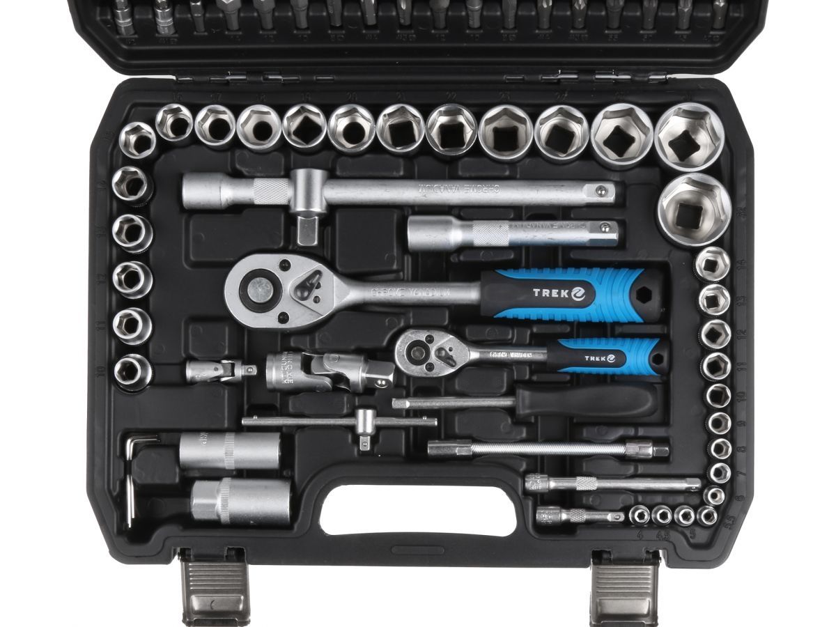 Набор головок и бит 94пр. (1/4\", 1/2\", 6 граней) TREK
