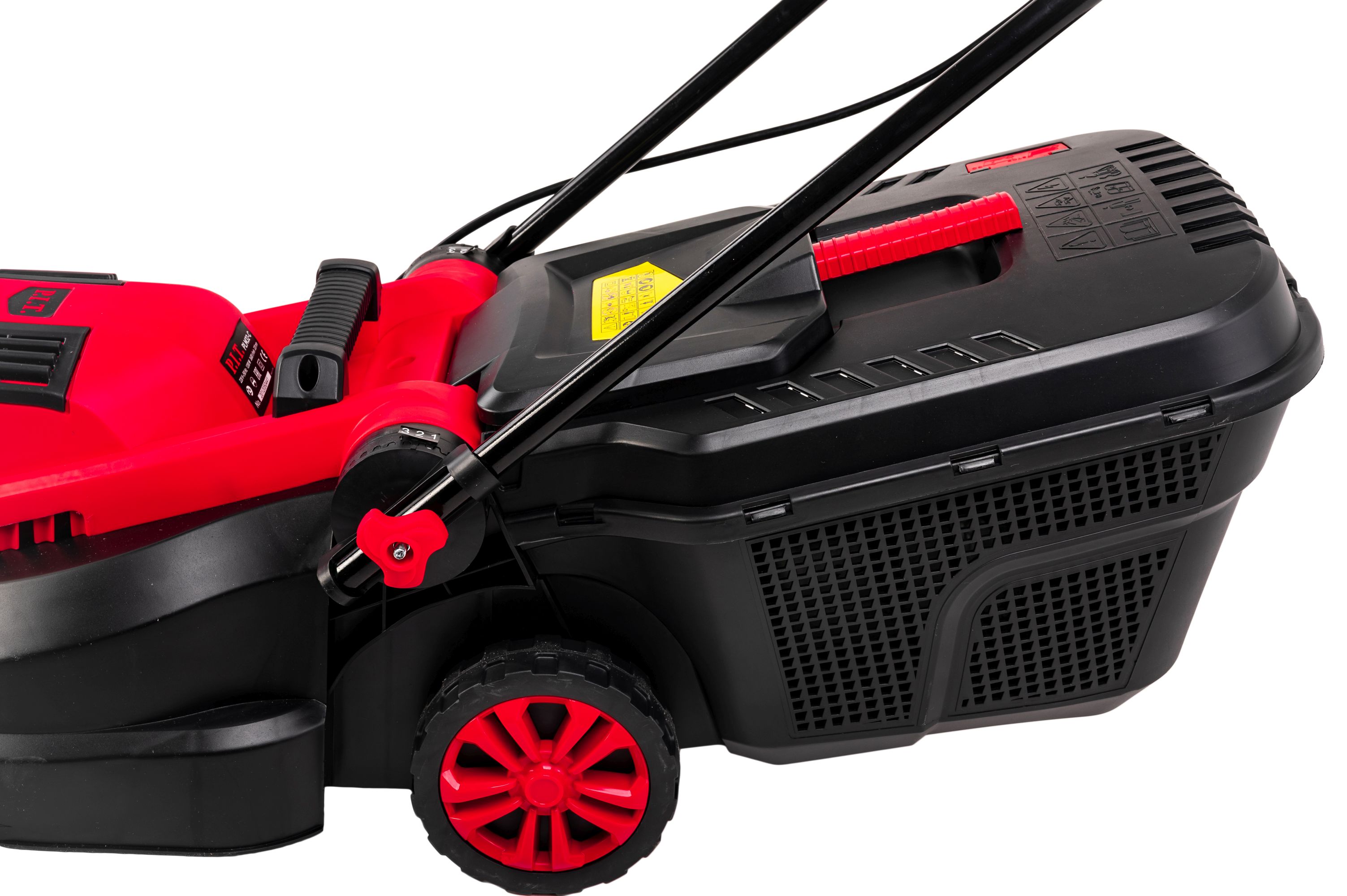 Газонокосилка электрич. P.I.T. PLM 32-C (1200Вт, 3600об/мин, Ø320мм, выс. 20/35/50мм, травосб. 30л)