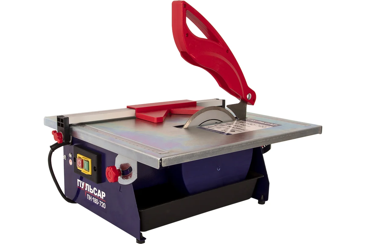 Эл. плиткорез ПУЛЬСАР ПН 180-720 720Вт, 180х22,2мм стол 385-395мм,проп 34мм,10кг