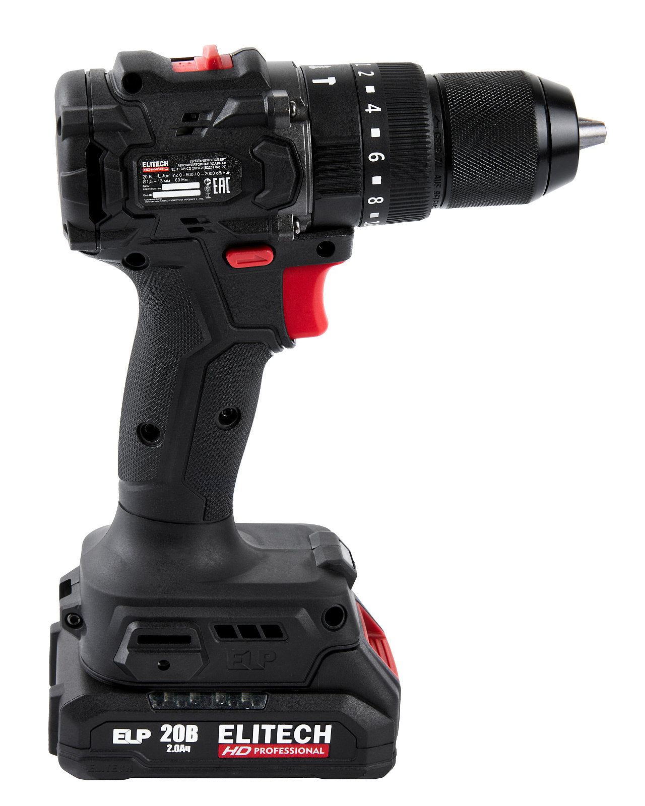 ELITECH CD 20ISL2 (E2201.041.01) (Дрель аккумуляторная) бесщеточная