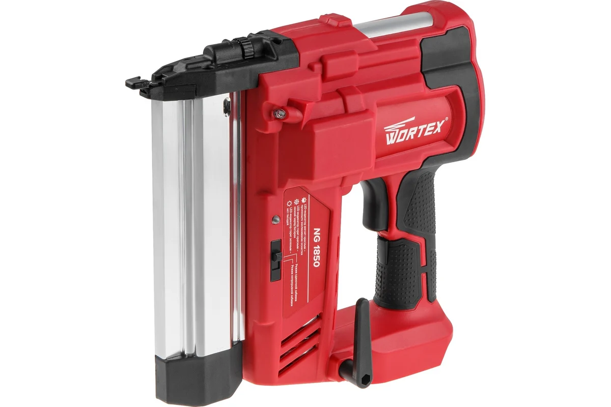 Аккум. гвоздезабиватель WORTEX NG 1850 в кор. ALL1 XLT SOLO, 18 В, 15-50 мм, 100 в мин., 100 шт.