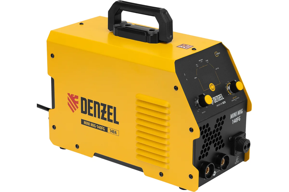 Аппарат инвертор. полуавтомат. сварки Mini MIG-140FG, 140 А, ПВ 60%// Denzel