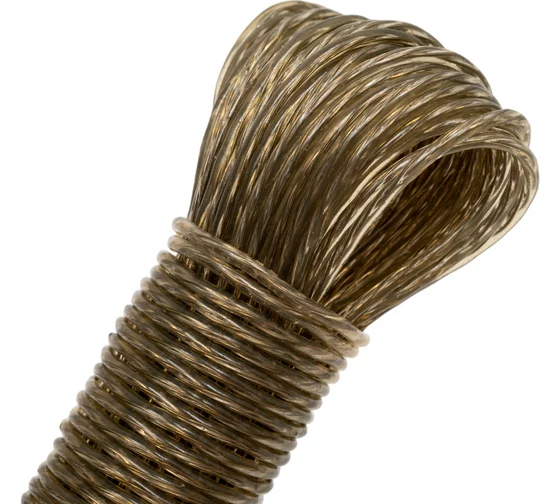 Шнур бельевой Рыжий кот, металлопропилен, 25 м