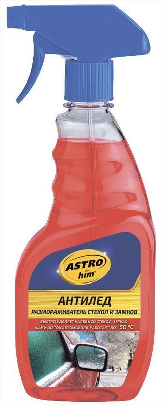 Размораживатель стекол и замков (500мл) "Астрохим" Антилед спрей