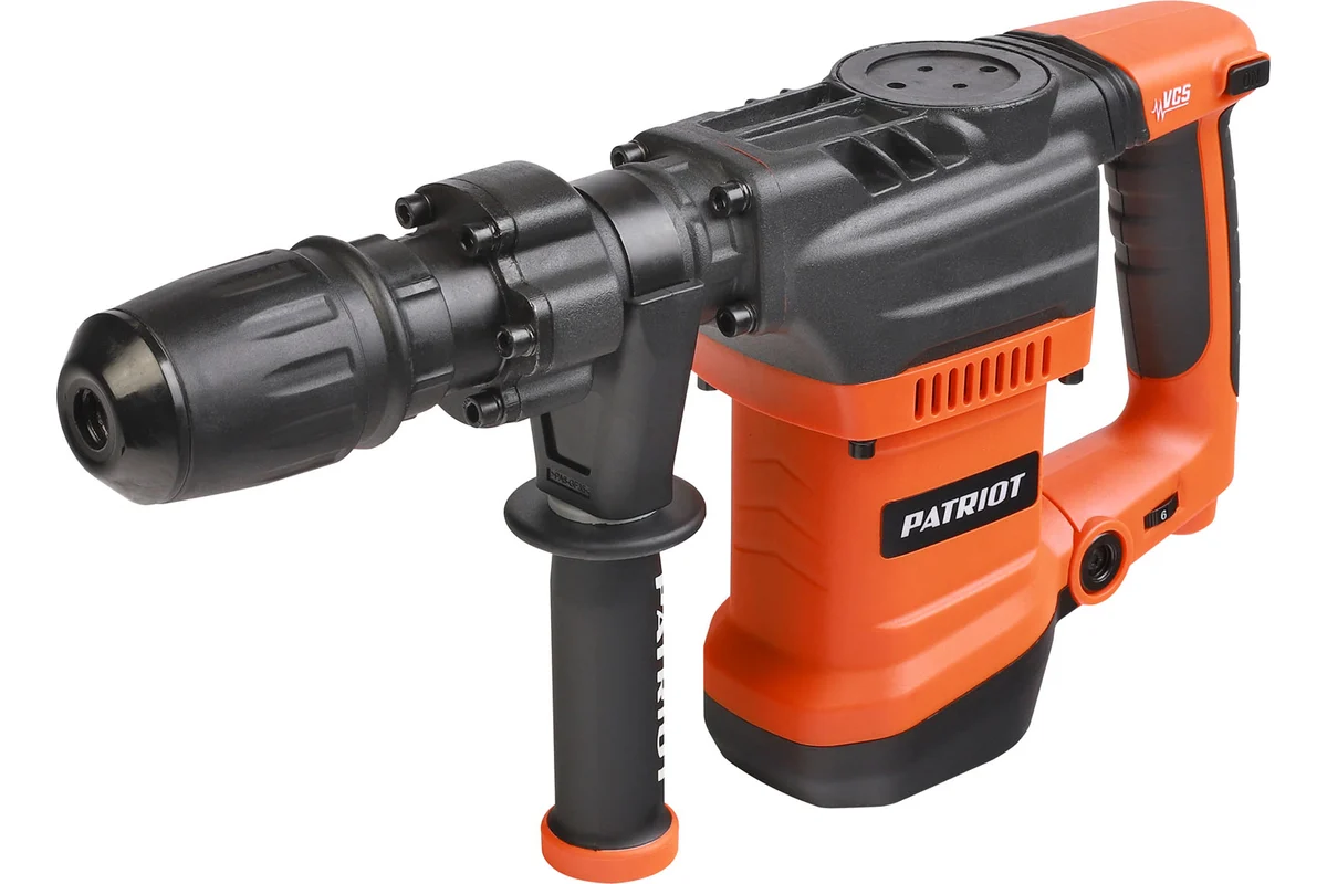 Молоток отбойный PATRIOT DB 200, мощность 1375Вт, энергия удара 18 Дж, 2800 уд./мин., 2 зубила в ком