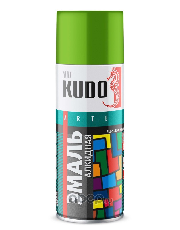 KUDO Эмаль  универсальная салатовая 6018