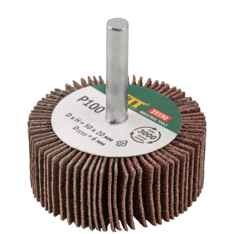 Диск лепестковый для дрели радиальный  50х20х6 мм  Р 100