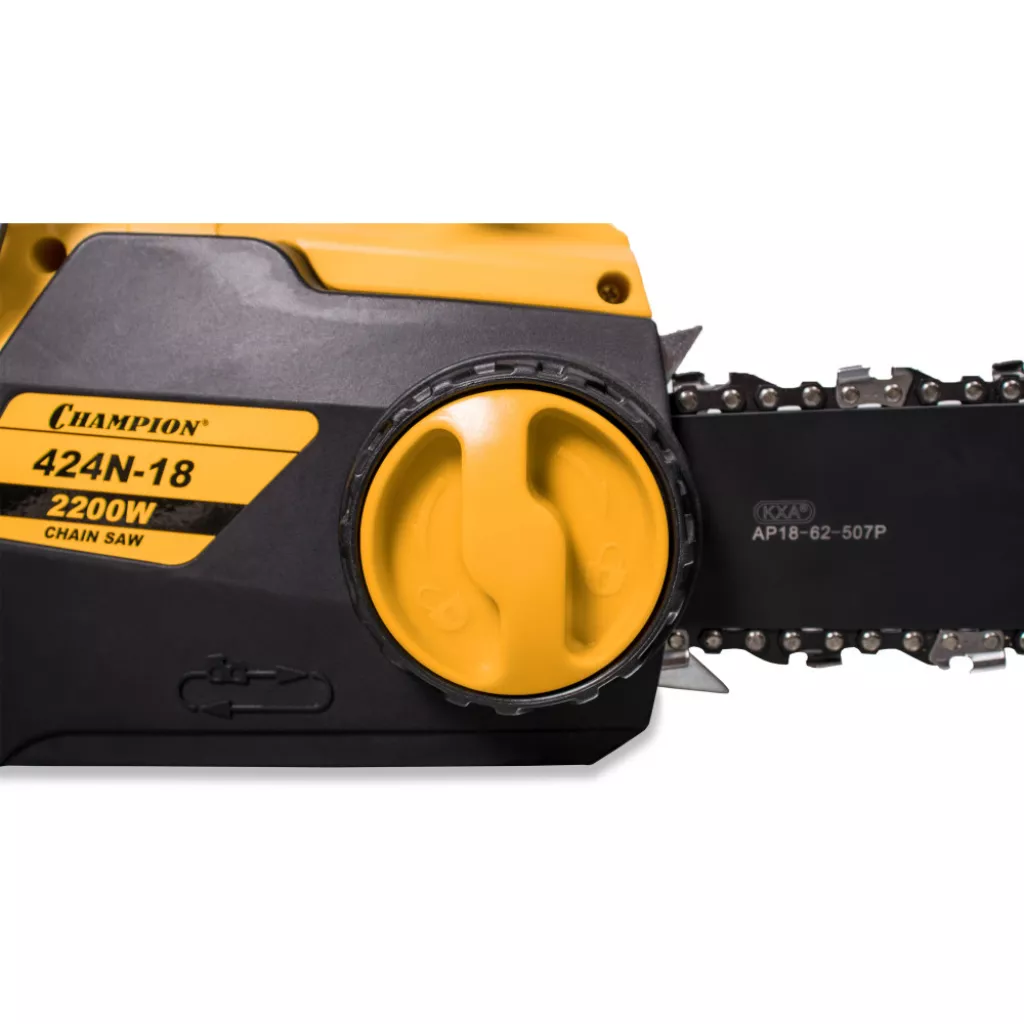 Электропила CHAMPION СН-424N-18"(3/8" -1,3- 62зв, 2,2 кВт, 4,44кг)