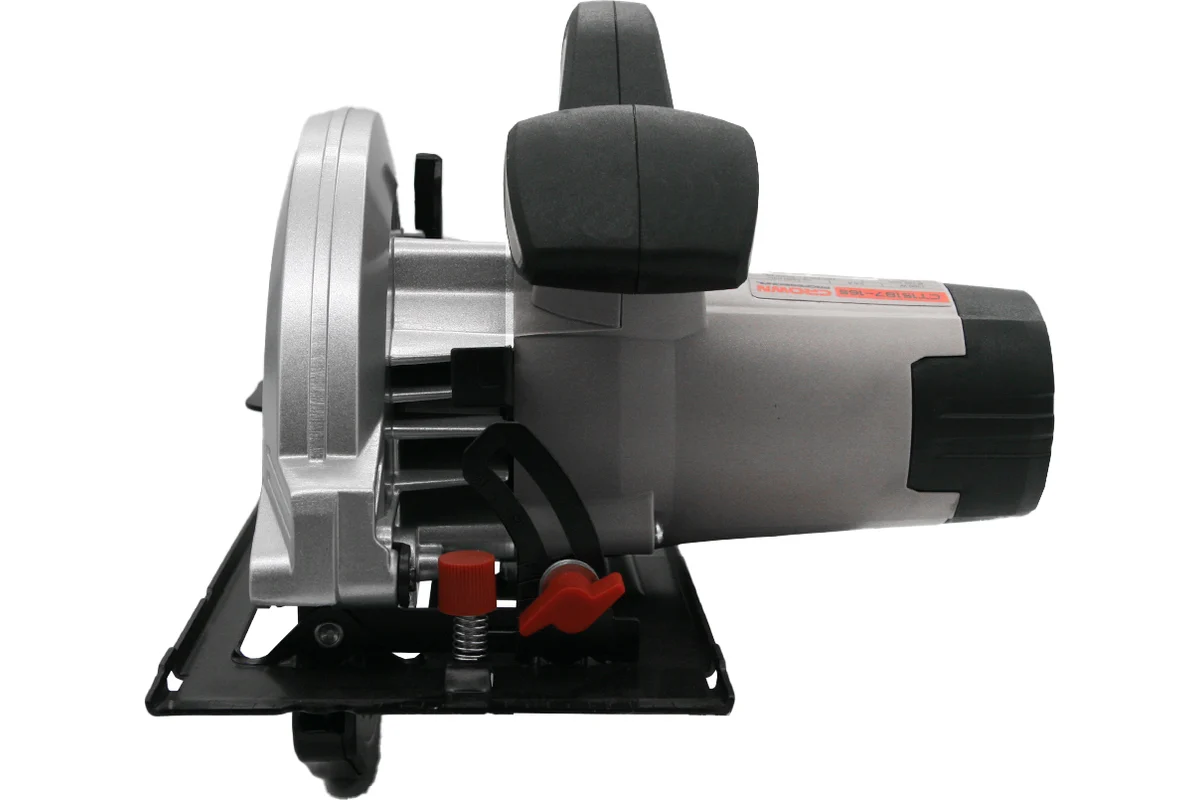 Дисковая пила CROWN CT15187-165, 1,2кВт, диск Ø165х20мм, пропил 90° 54мм/45° 38мм,3,9кг