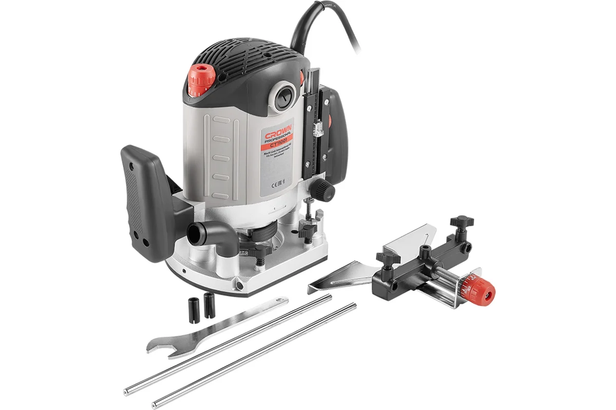 Фрезер CROWN CT11001, 2100Вт, 8000-23000об/мин, цанга 6-8-12мм