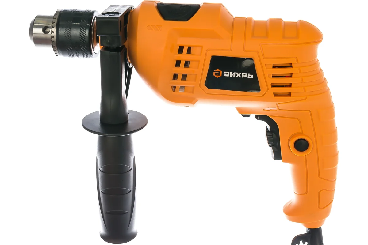 Дрель ударная ДУ-550 Вихрь, 550 Вт, 1-ск, КЛП 13мм, 0-3000 об/мин, 1,7 кг