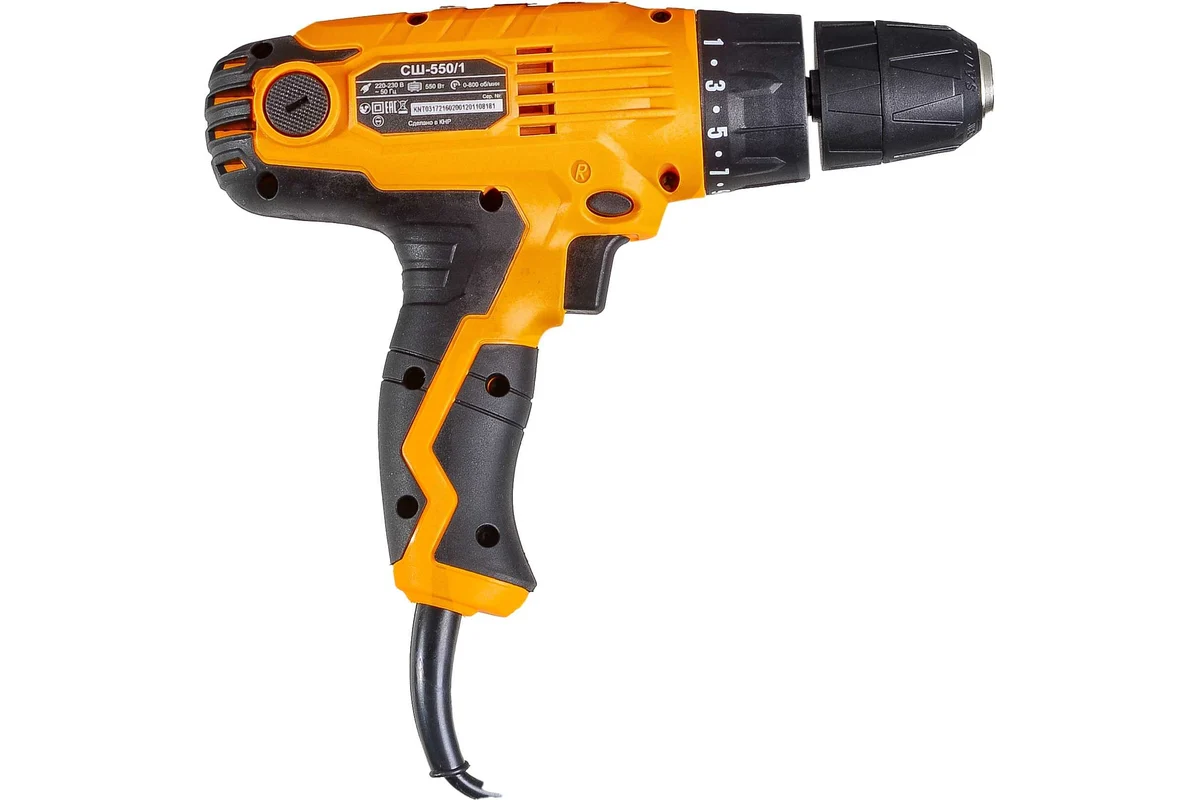 Сетевой шуруповерт СШ-550/1 Вихрь , 550Вт, 20Н*М, 0-800об/мин