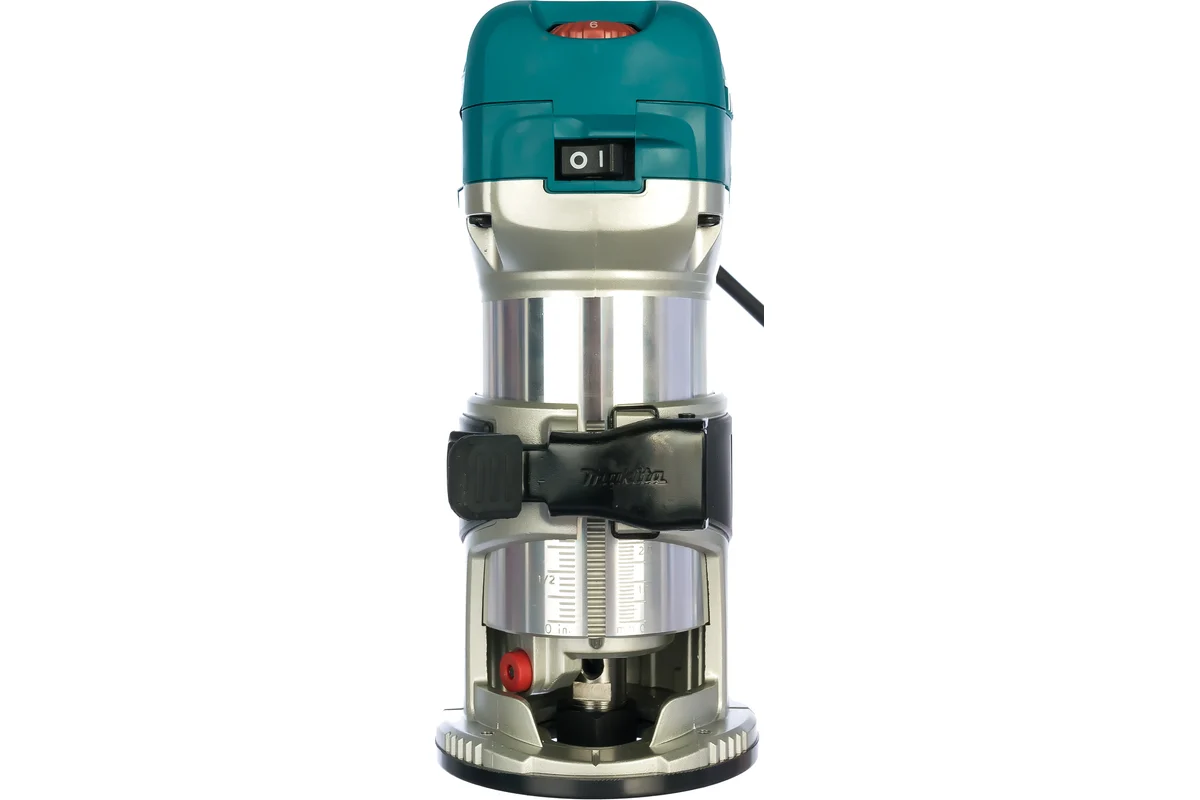 Makita Фрезер кромочный RT0700CX2,710Вт, 10000-30000 об\м, цанга-6/8мм, 3 основания, сумка, 1,8кг