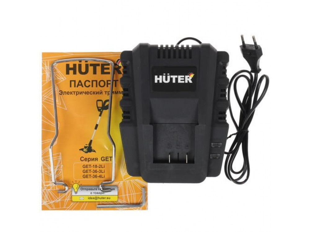 Аккумуляторный триммер GET-40-3Li Huter (с АКБ 3А*ч и ЗУ в комплекте)