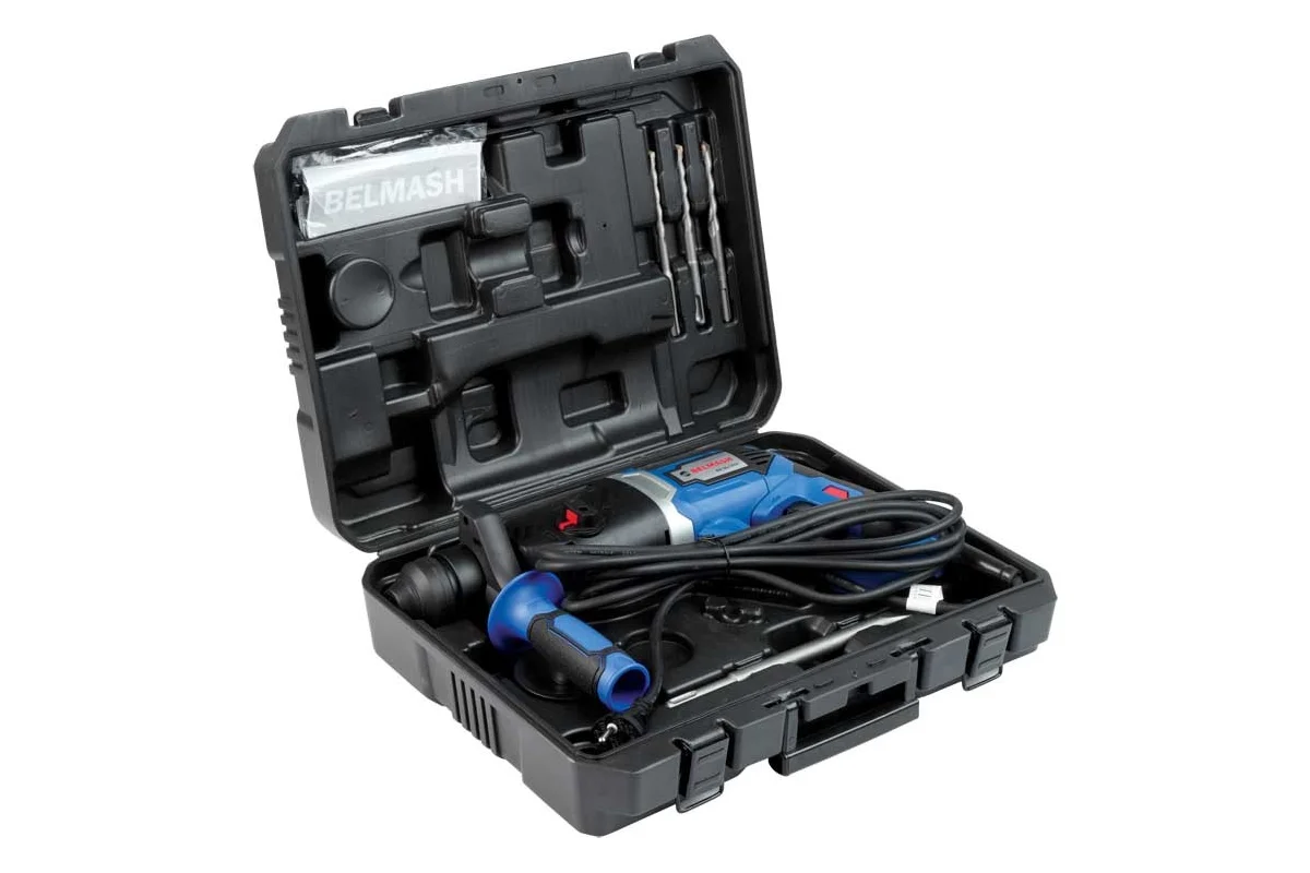 Перфоратор БЕЛМАШ RH 26/1050, SDS+, 3-х режимный, 3,0Дж, 1050 Вт, 0-1100 об/мин, 0-4900 уд/мин  