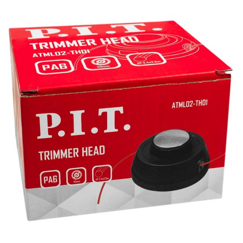 Триммерная головка (нейлон) P.I.T. подх для всех видов трим, d лески 2,4м, с гайками
