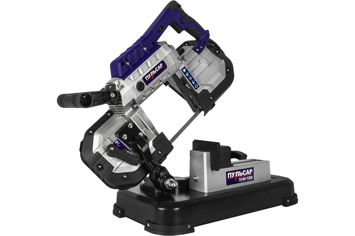 Пила ленточная ПУЛЬСАР ПЛM 1300 (1300Вт, 1141х13 мм, пропил 127 мм, 15кг)