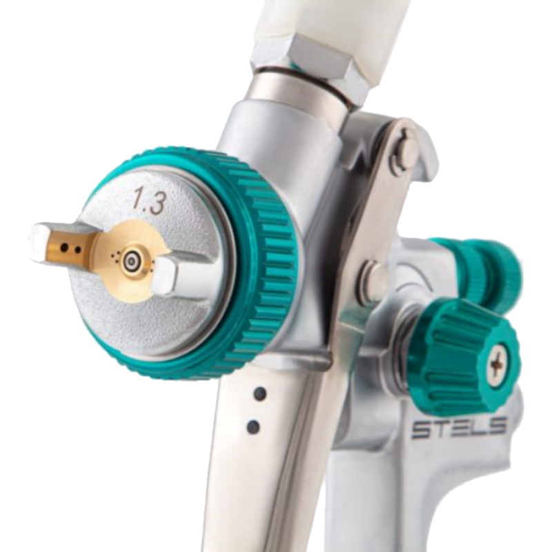 Краскораспылитель AG 901 LVMP профессиональный, гравитационного  типа, сопла 1,3 и 1,1 мм// Stels