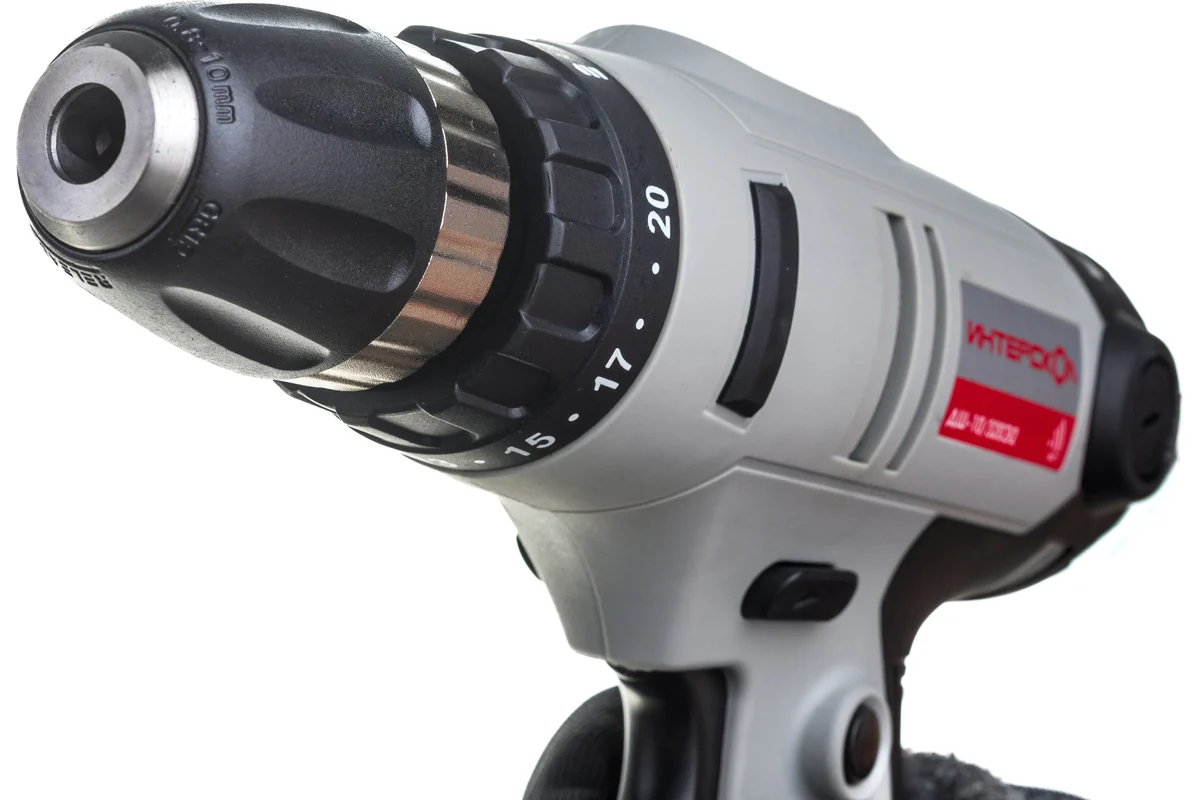 ДШ-10/320Э2 ИНТЕРСКОЛ  Сетевой шуруповерт, 320 Вт, 35 Нм, БЗП 0,8-10 мм, 0-1800об/мин